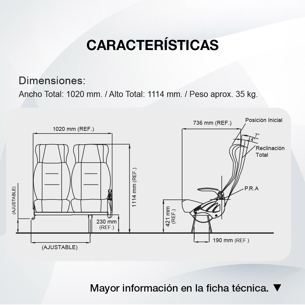 Diagrama Asiento Titán